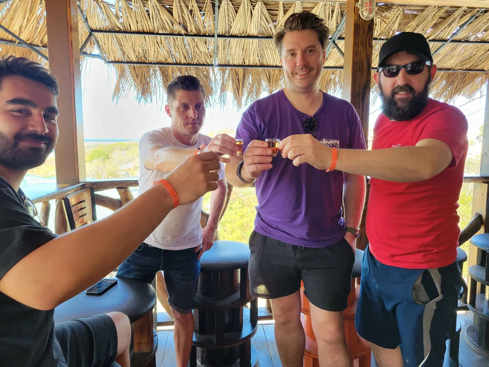 Cheers at the Beach Bar